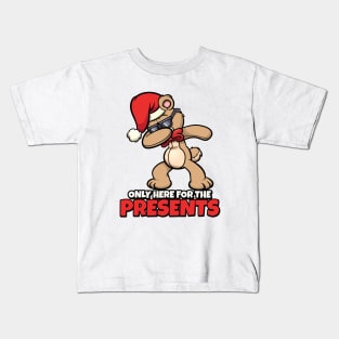 Dabbing Christmas Rabbit Kids T-Shirt